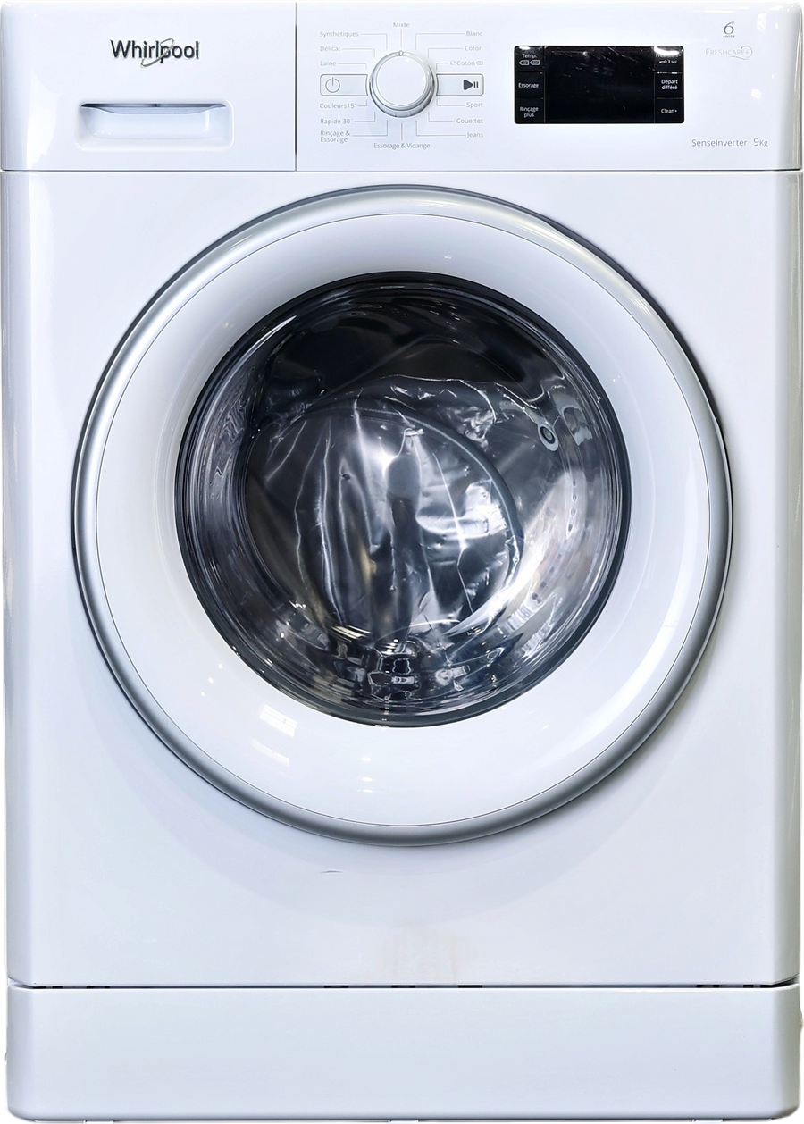 Lave-linge Hublot 9 kg Reconditionné WHIRLPOOL FWG91484WSFR