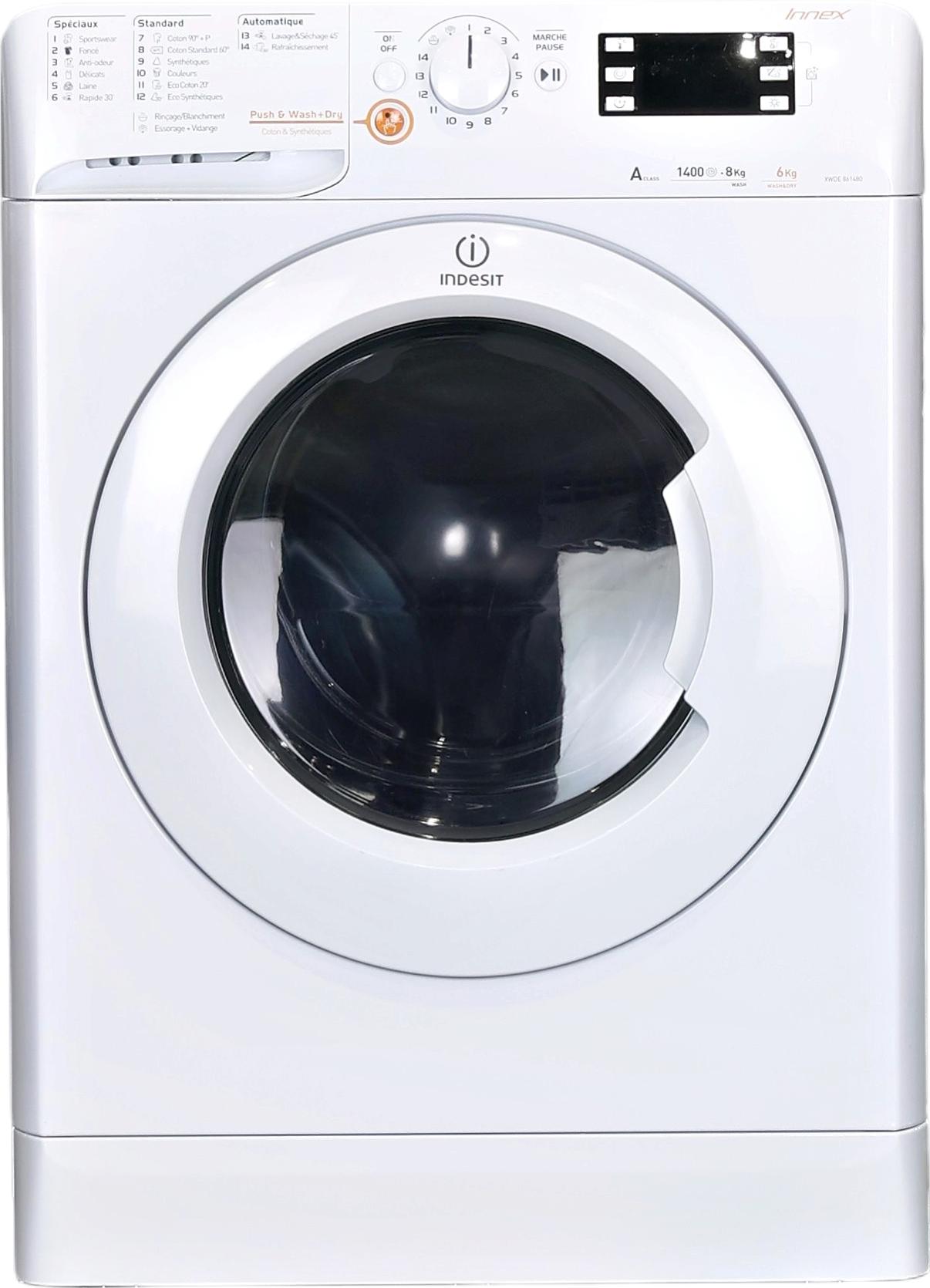 Lave-linge Sechant Reconditionné INDESIT XWDE 861480X W FR