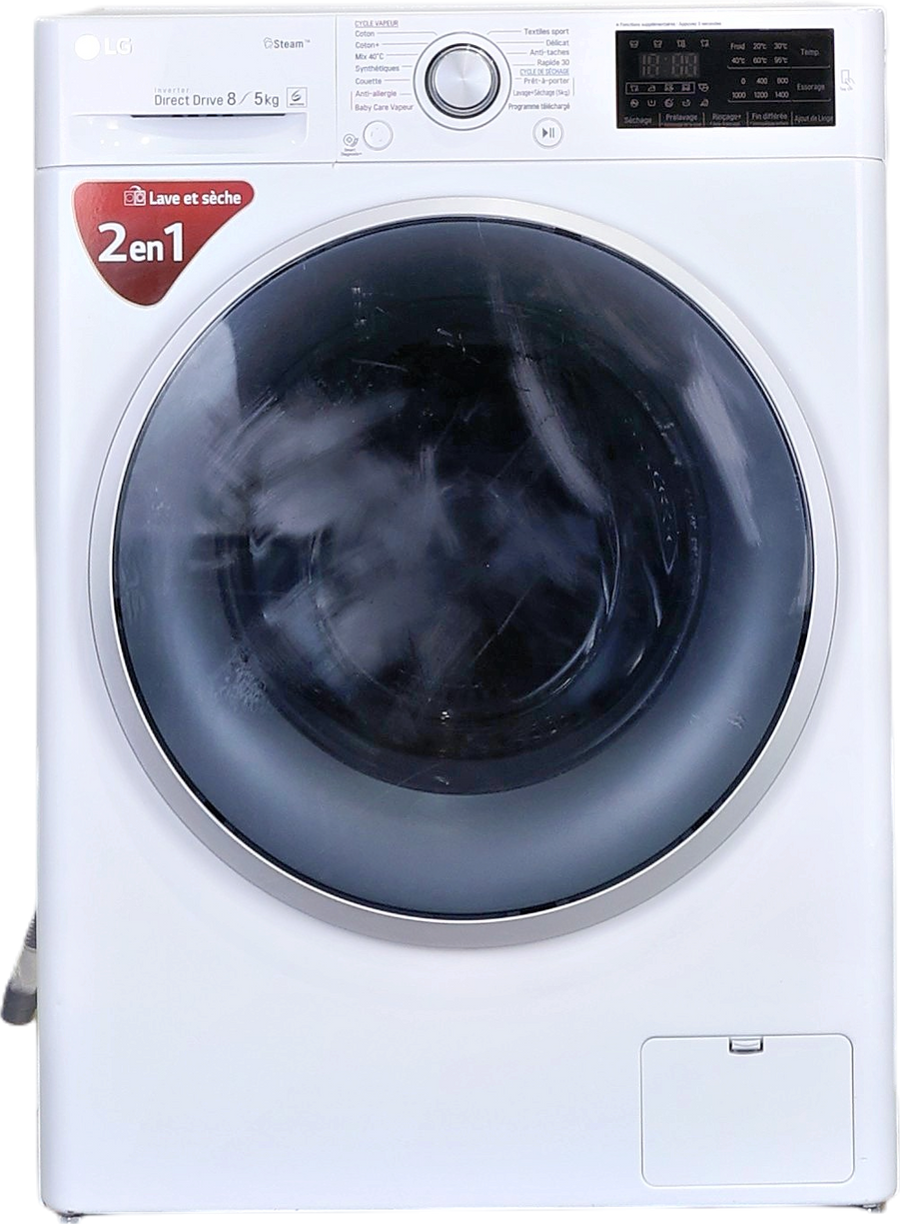 Lave-linge Sechant 8 kg Reconditionné LG F854J61WRS
