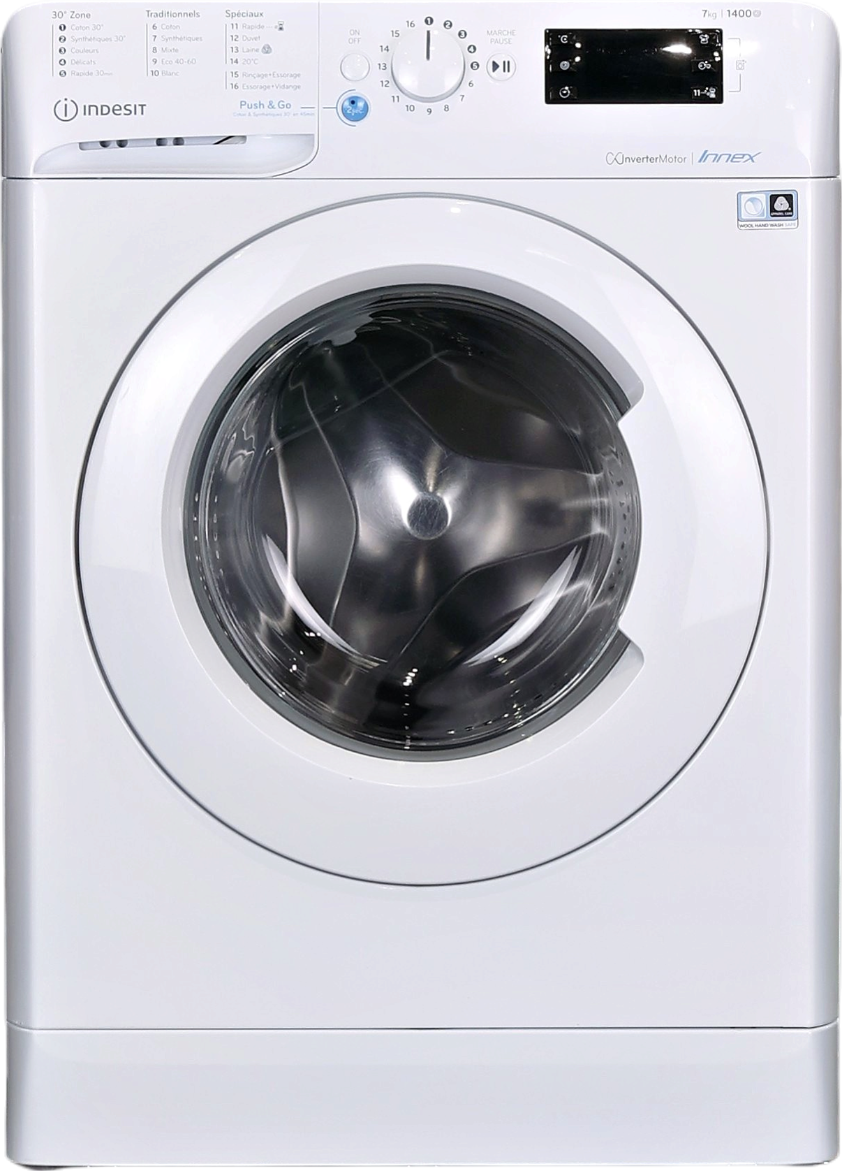 Lave-linge Hublot 7 kg Reconditionné INDESIT BWE71484XWFRN
