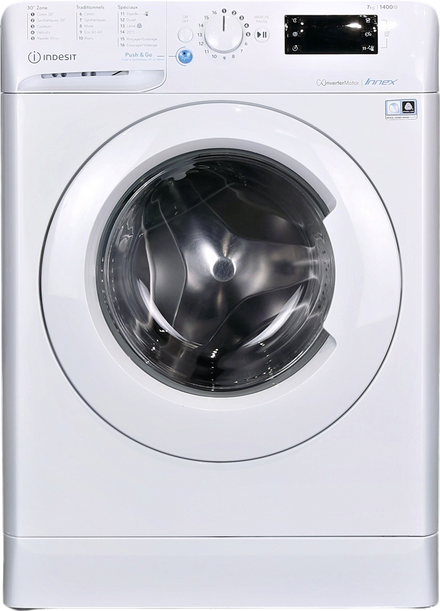 Lave-linge Hublot 7 kg Reconditionné INDESIT BWE71484XWFRN