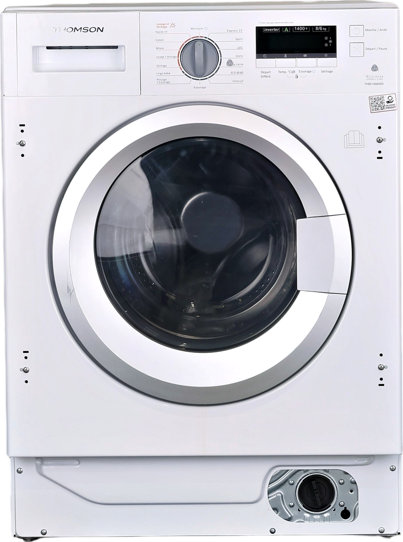 Lave-linge Sechant 8 kg Reconditionné THOMSON THBI1468WD
