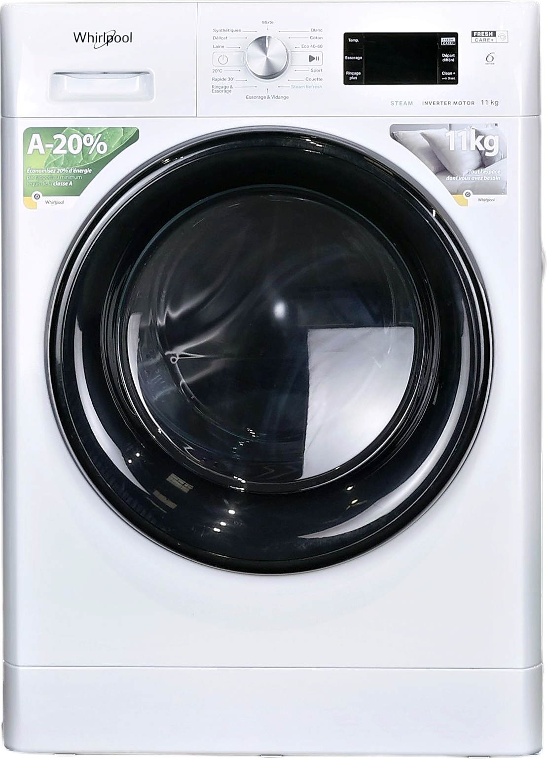 Lave-linge Hublot 11 kg Reconditionné WHIRLPOOL FFBD11489BVFR