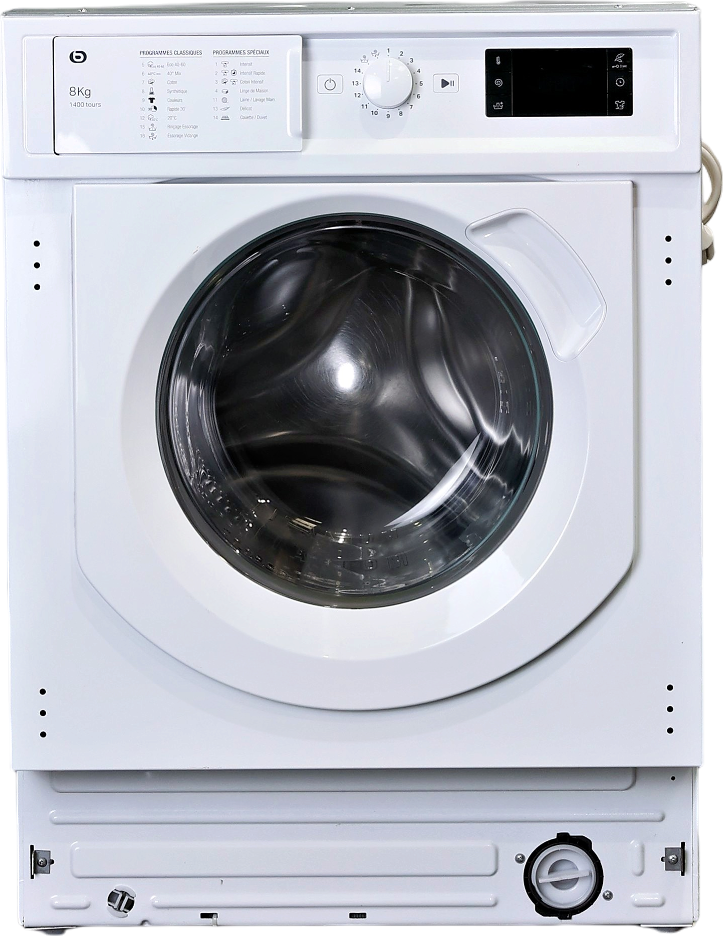 Lave-linge Hublot 8 kg Reconditionné ESSENTIEL B EELF814-1b
