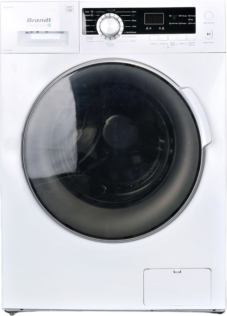 Lave-linge Hublot 10 kg Reconditionné BRANDT WFB304QW