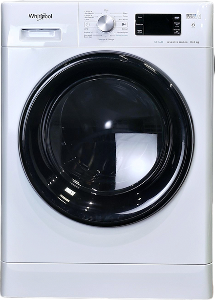 Lave-linge Sechant 8 kg Reconditionné WHIRLPOOL FFWDB864369BVFR