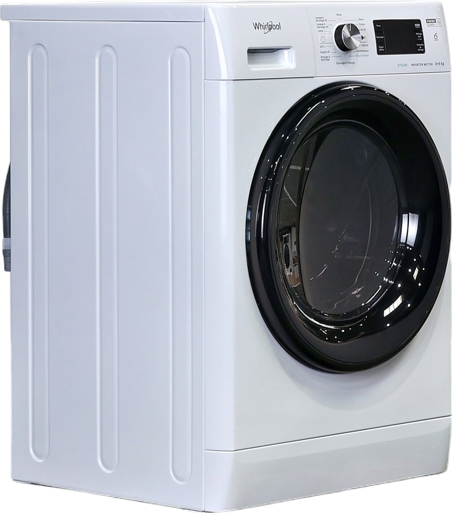 Lave-linge Sechant 8 kg Reconditionné WHIRLPOOL FFWDB864369BVFR