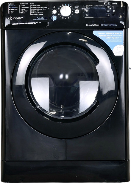 Lave-linge Sechant 8 kg Reconditionné INDESIT BDE86435BKVFR