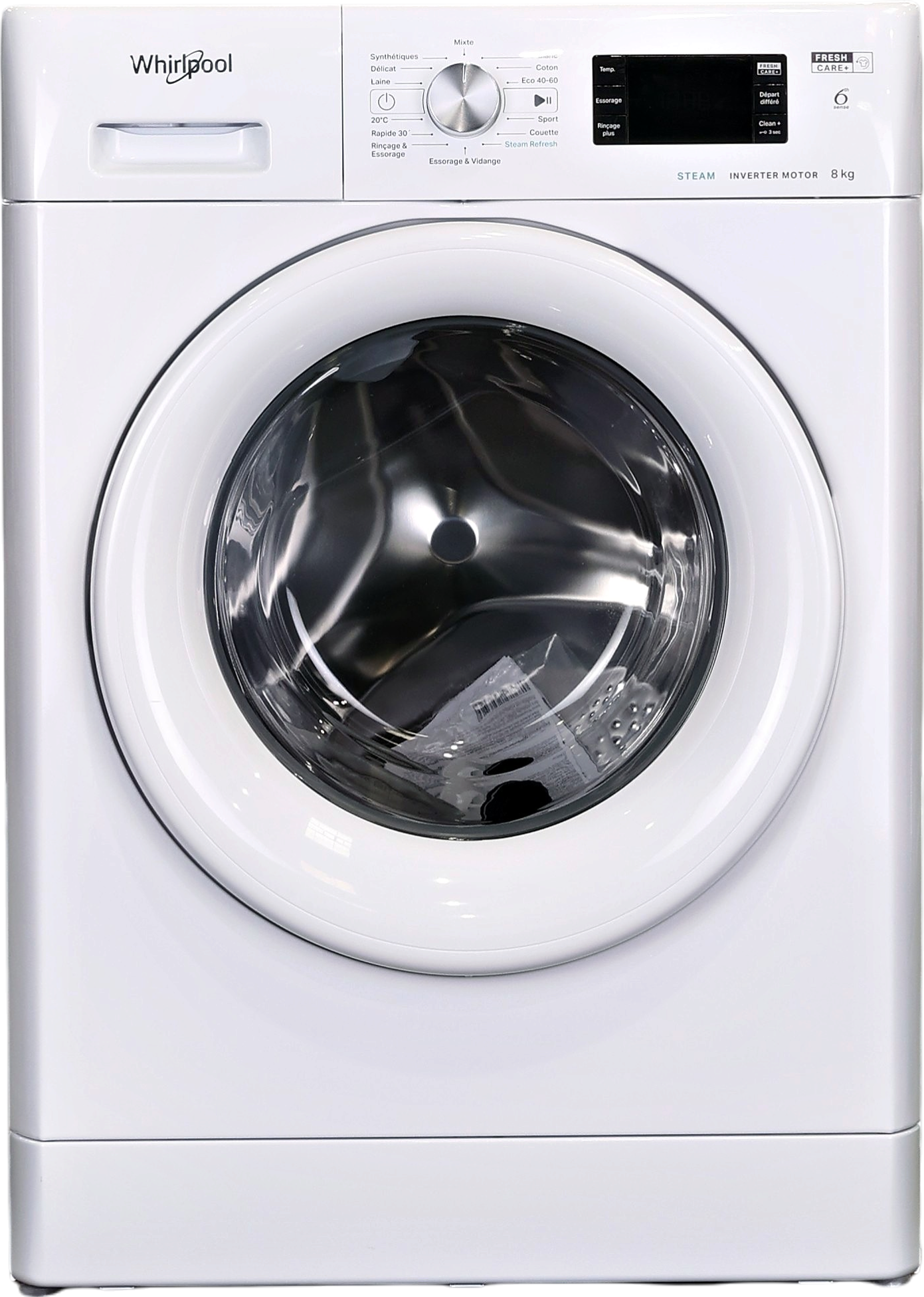 Lave-linge Hublot 8 kg Reconditionné WHIRLPOOL FFBS8469WVFR