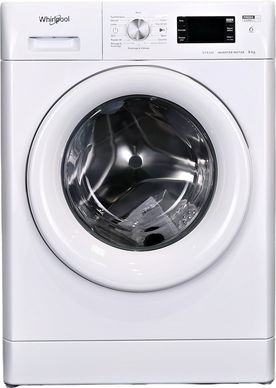 Lave-linge Hublot 8 kg Reconditionné WHIRLPOOL FFBS8469WVFR