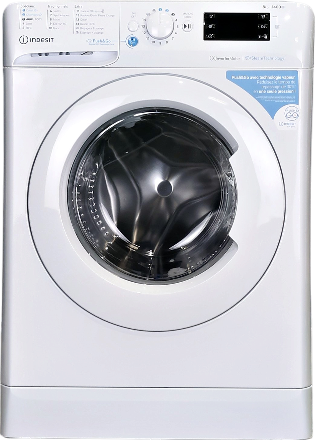Lave-linge Hublot 8 kg Reconditionné INDESIT BWE81496XWVFR