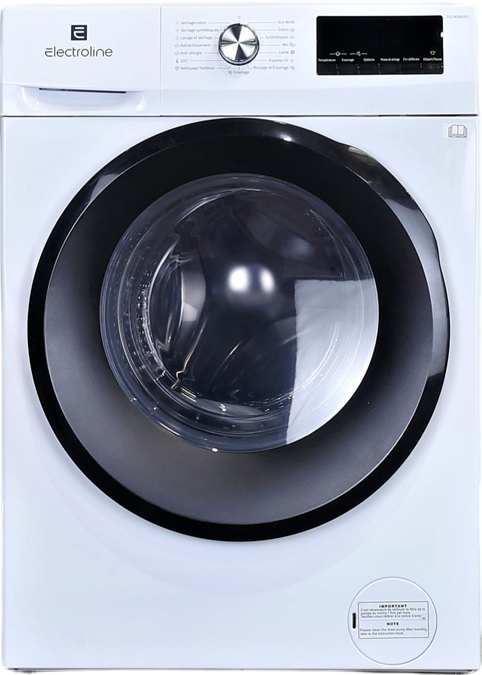 Lave-linge Sechant 8 kg Reconditionné ELECTROLINE ELWD85AD