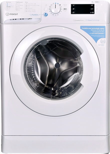 Lave-linge Hublot 8 kg Reconditionné INDESIT BWE81496XWVFR