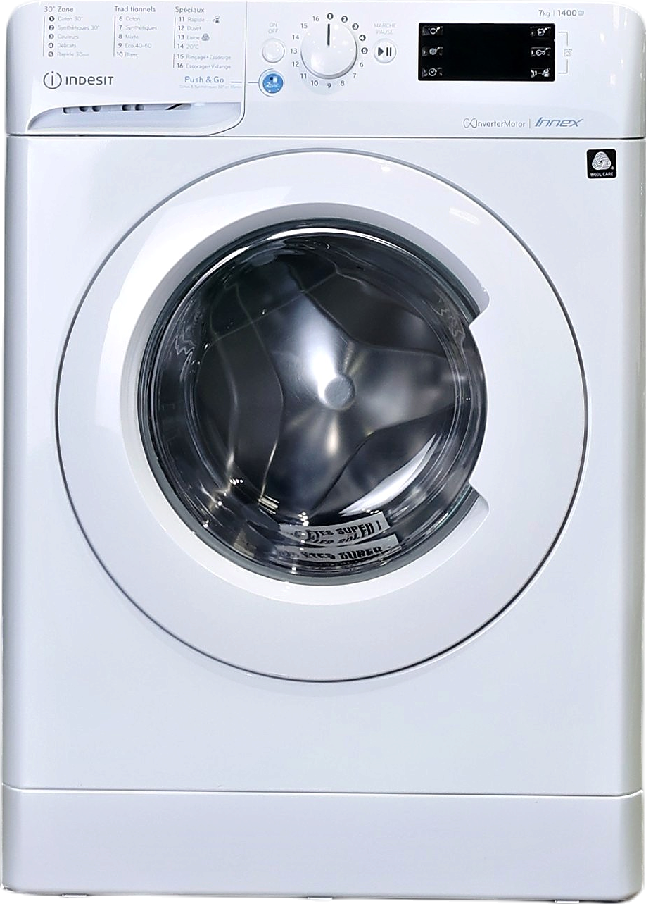 Lave-linge Hublot 7 kg Reconditionné INDESIT BWE71484XWFRN