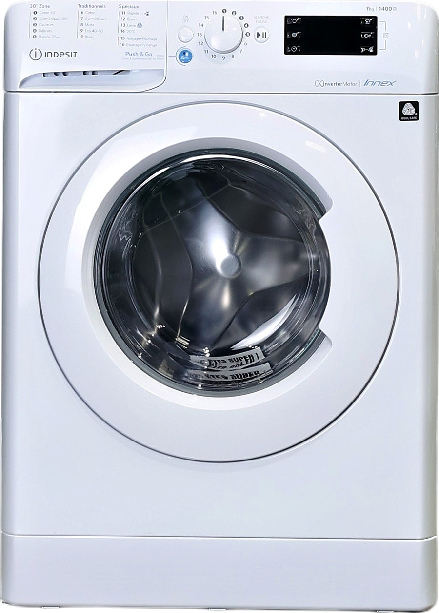 Lave-linge Hublot 7 kg Reconditionné INDESIT BWE71484XWFRN