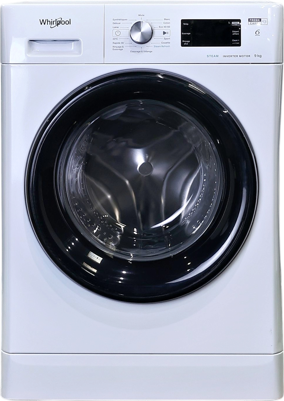 Lave-linge Hublot 9 kg Reconditionné WHIRLPOOL FFBB9489BVFR