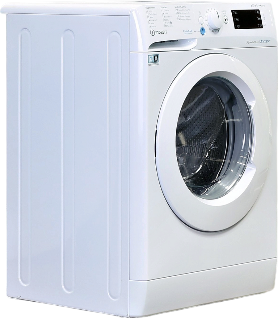 Lave-linge Sechant 8 kg Reconditionné INDESIT BDE861483XWFRN