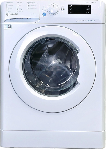 Lave-linge Sechant 8 kg Reconditionné INDESIT BDE861483XWFRN
