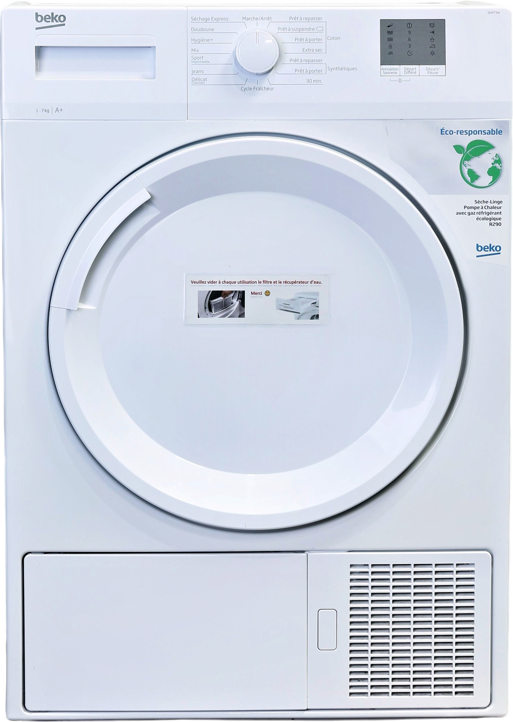 Seche-linge Pompe à Chaleur 7 kg Reconditionné BEKO DHP73W