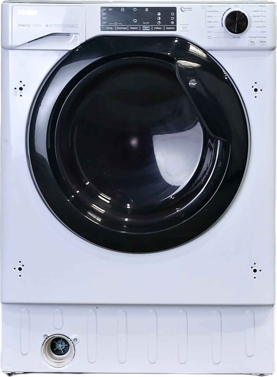 Lave-linge Hublot 9 kg Reconditionné HAIER HW90B416FWB-FR
