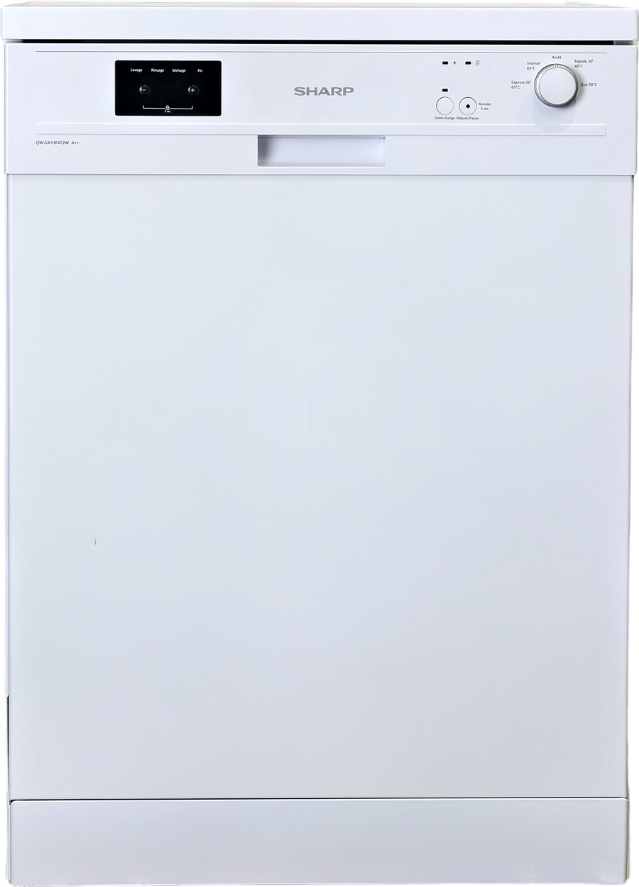 Lave-vaisselle Pose Libre 13 couverts Reconditionné SHARP QW-GX13F472W