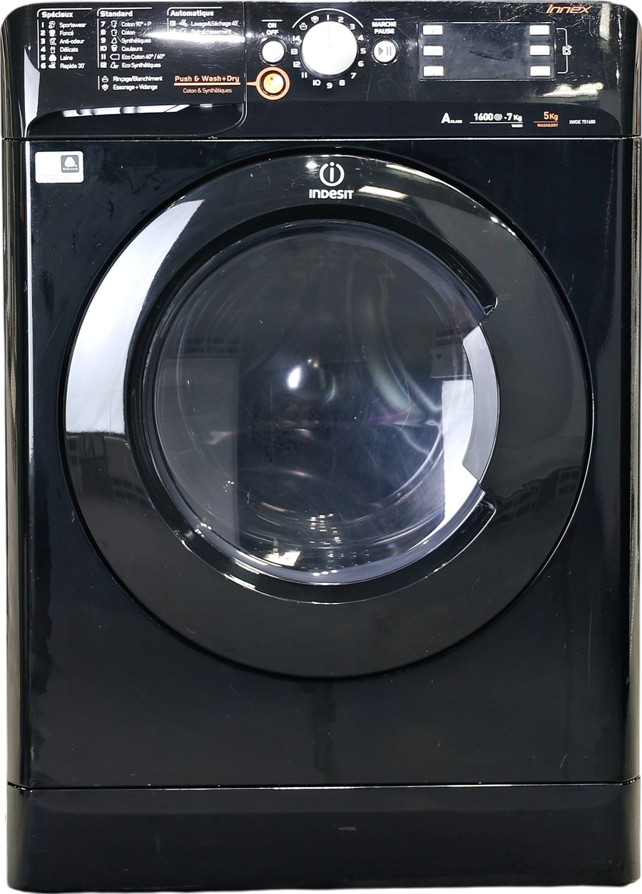 Lave-linge Sechant 7 kg Reconditionné INDESIT XWDE751680XK