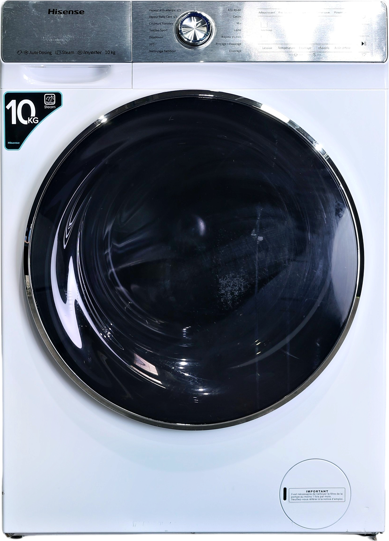 Lave-linge Hublot 10 kg Reconditionné HISENSE WFQR1014EVAJM