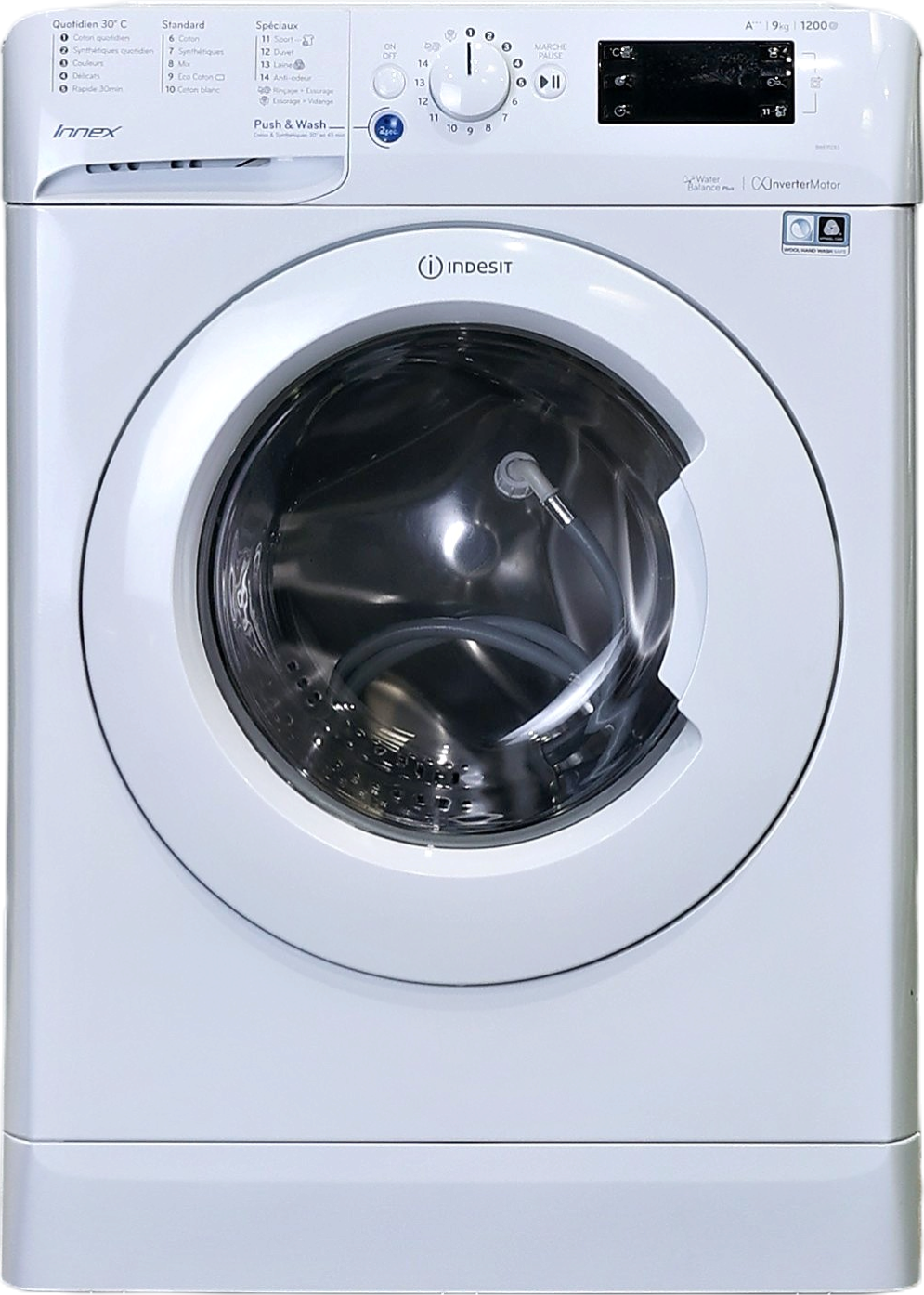 Lave-linge Hublot 9 kg Reconditionné INDESIT BWE 91283X W FR