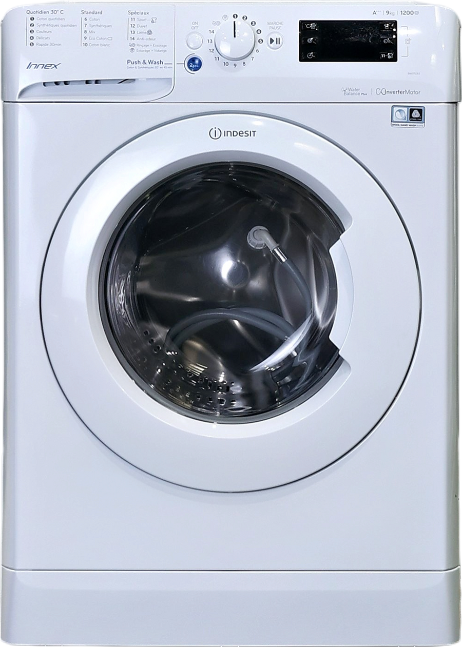 Lave-linge Hublot 9 kg Reconditionné INDESIT BWE 91283X W FR