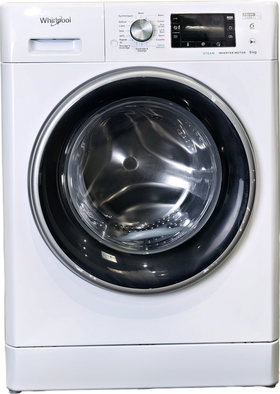 Lave-linge Hublot 9 kg Reconditionné WHIRLPOOL FFDD9448BSVFR