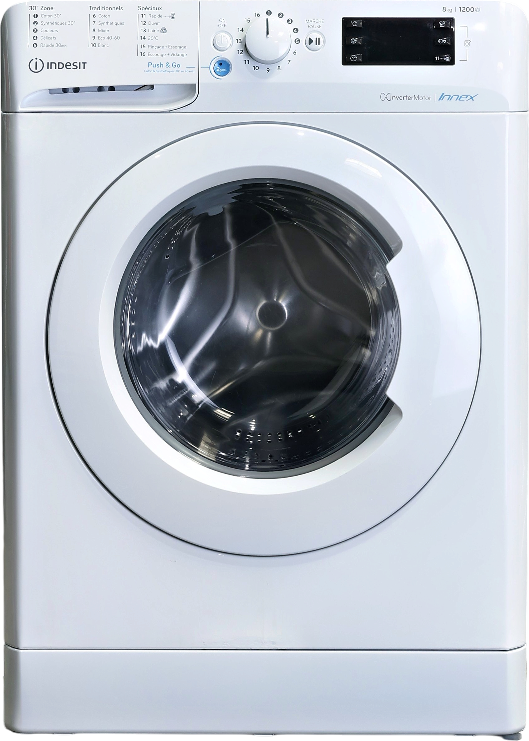 Lave-linge Hublot 8 kg Reconditionné INDESIT BWEW81284XWFRN