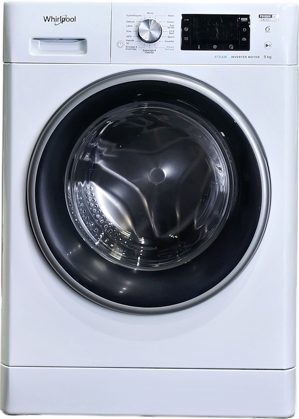 Lave-linge Hublot 9 kg Reconditionné WHIRLPOOL FFDD9448BSVFR