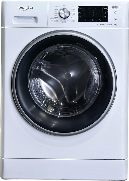 Lave-linge Hublot 9 kg Reconditionné WHIRLPOOL FFDD9448BSVFR