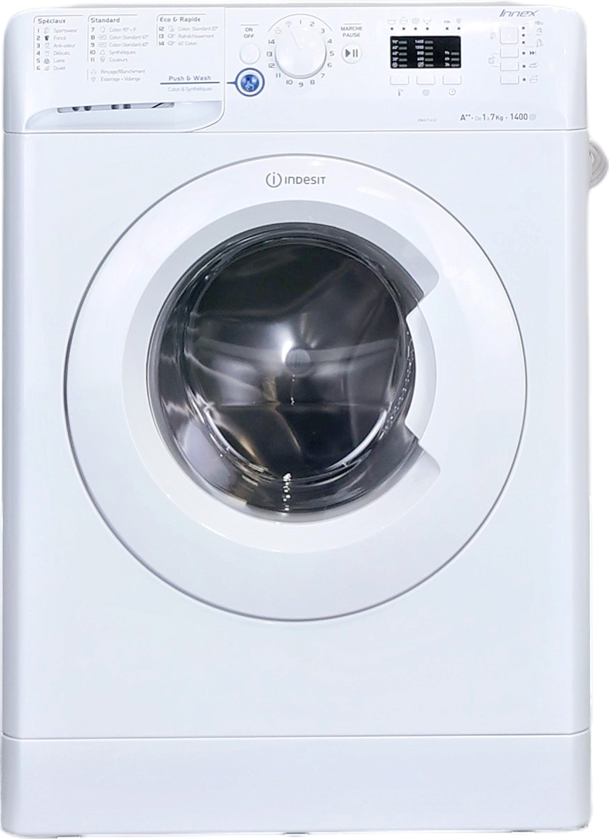 Lave-linge Sechant 7 kg Reconditionné INDESIT XWA 71452 W FR