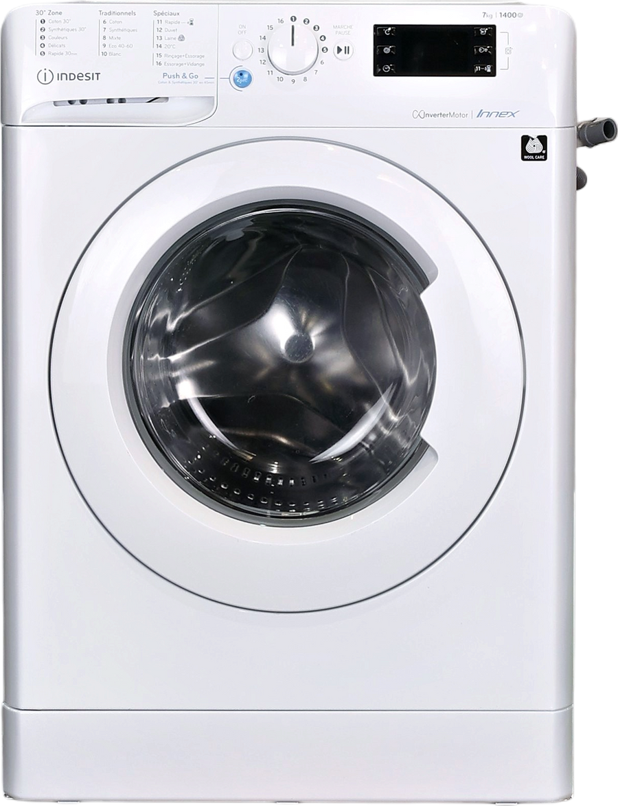 Lave-linge Hublot 7 kg Reconditionné INDESIT BWE71484XWFRN