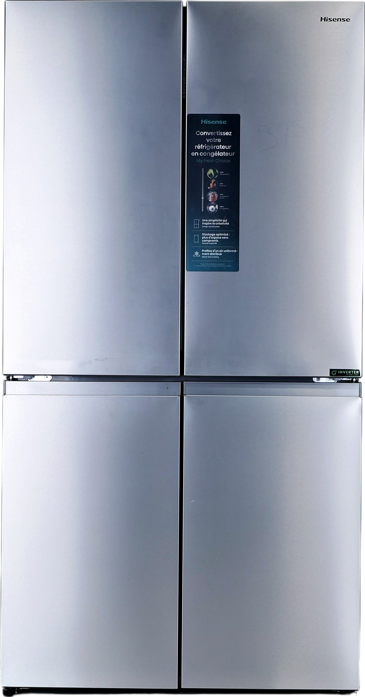 Réfrigérateur Multi-portes 647 Litres Reconditionné HISENSE RQ5P640SSSD