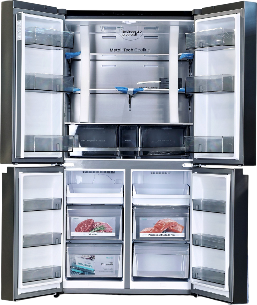 Réfrigérateur Multi-portes 647 Litres Reconditionné HISENSE RQ5P640SSSD