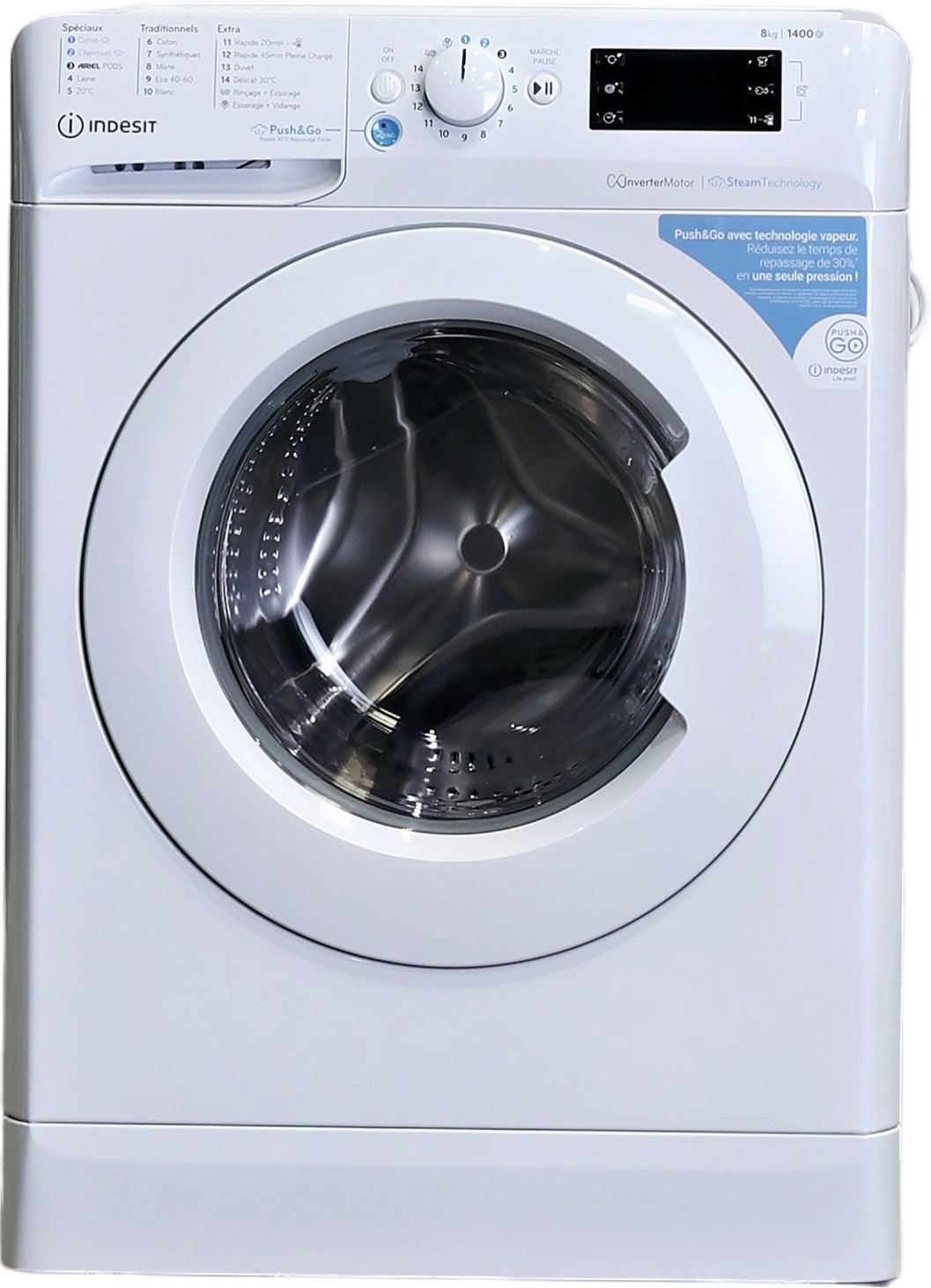Lave-linge Hublot 8 kg Reconditionné INDESIT BWE81496XWVFR
