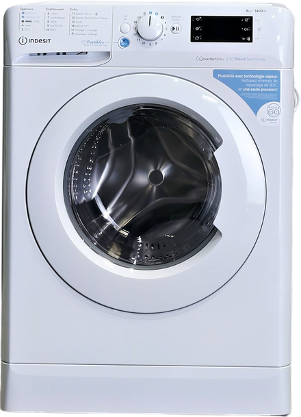 Lave-linge Hublot 8 kg Reconditionné INDESIT BWE81496XWVFR