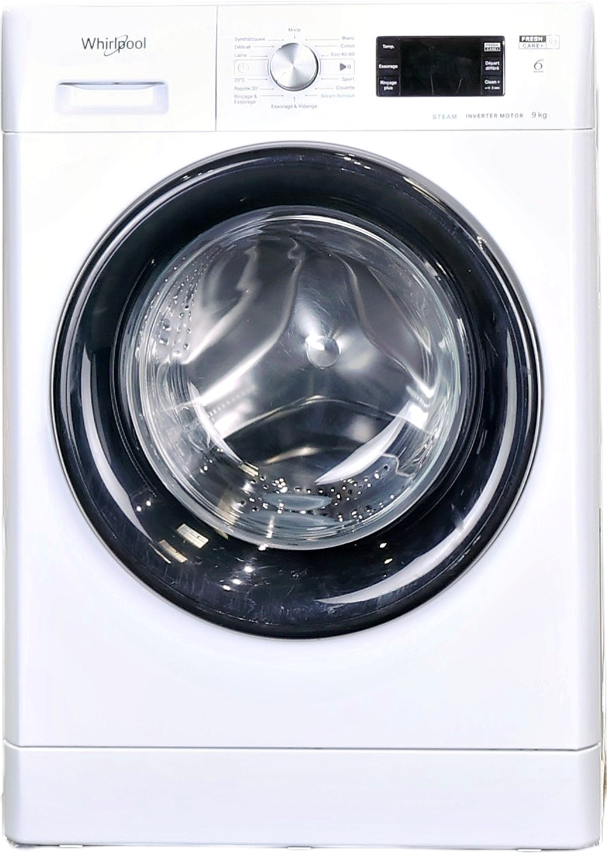 Lave-linge Hublot 9 kg Reconditionné WHIRLPOOL FFBP9469BVFR