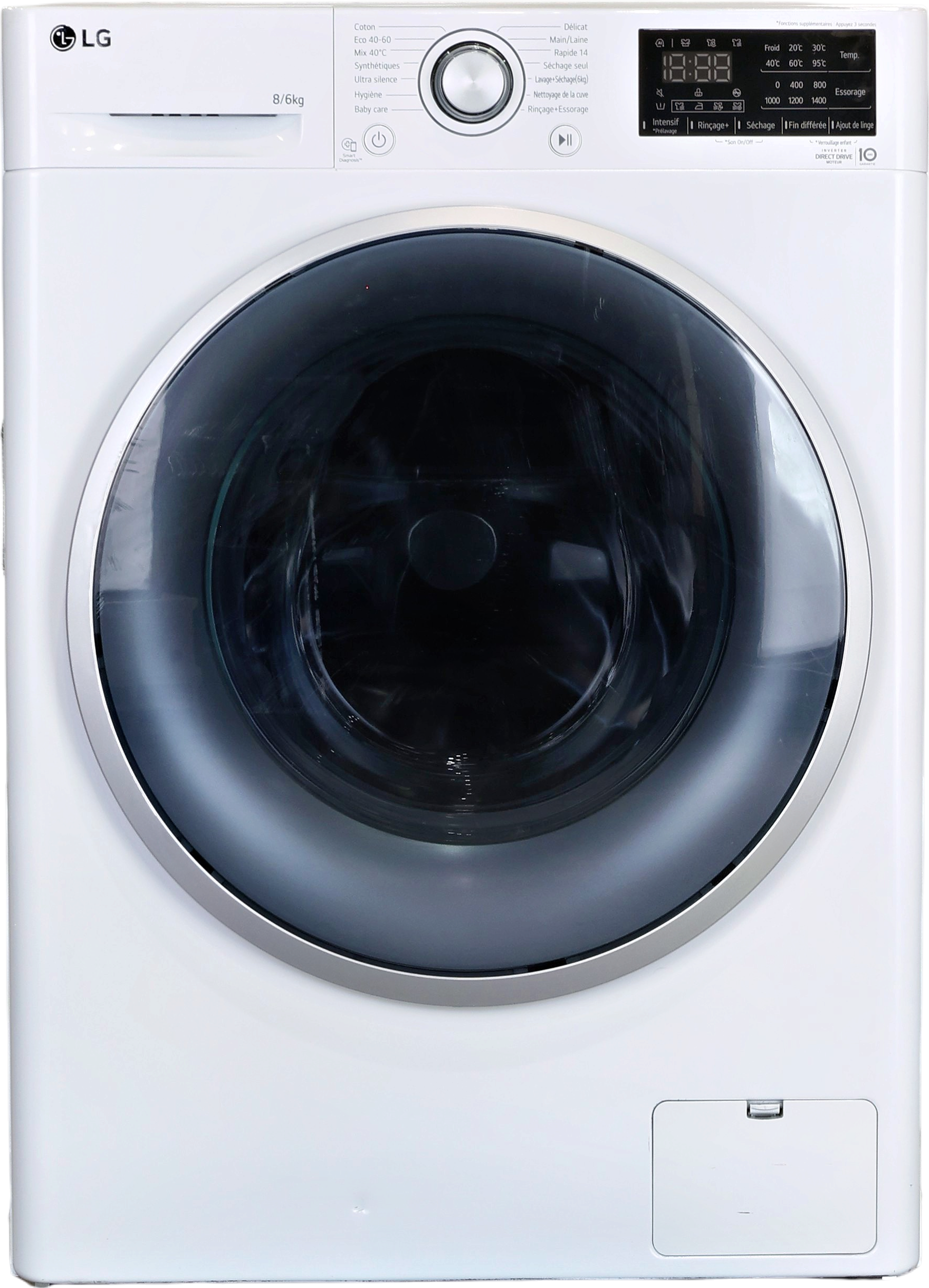 Lave-linge Sechant 8 kg Reconditionné LG F864V37WR