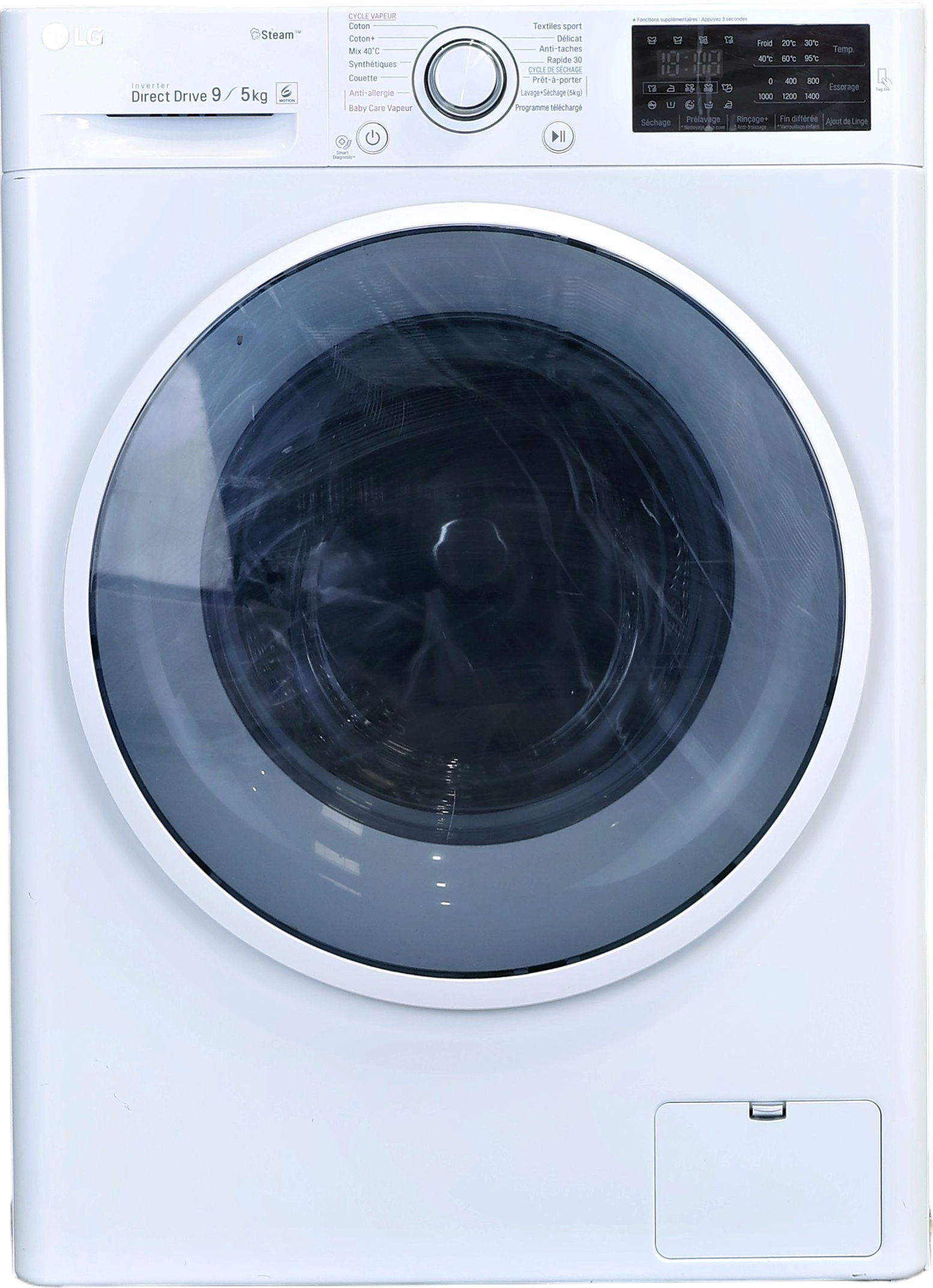 Lave-linge Sechant 9 kg Reconditionné LG F954J60WRS