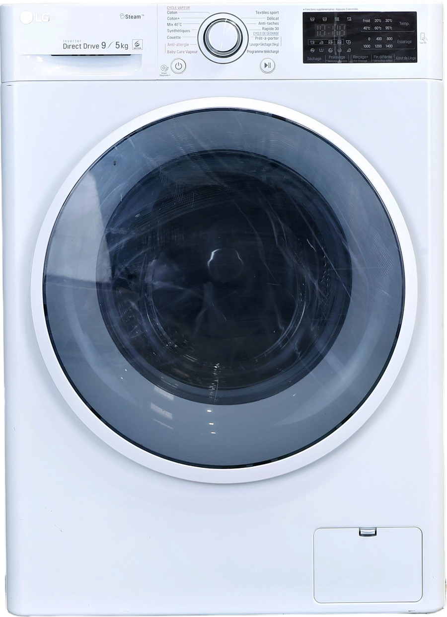 Lave-linge Sechant 9 kg Reconditionné LG F954J60WRS