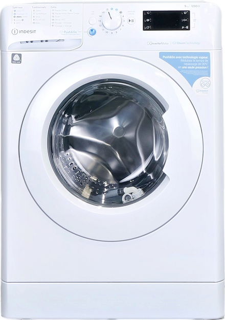 Lave-linge Hublot 9 kg Reconditionné INDESIT BWE91296XWVFR