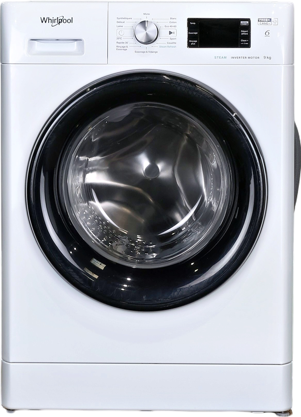Lave-linge Hublot 9 kg Reconditionné WHIRLPOOL FFBP9489BVFR