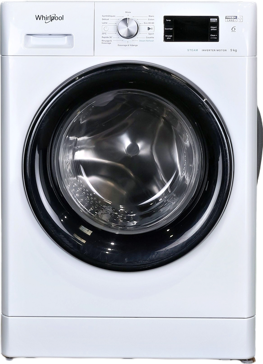 Lave-linge Hublot 9 kg Reconditionné WHIRLPOOL FFBP9489BVFR