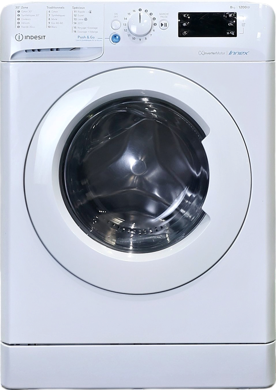 Lave-linge Hublot 8 kg Reconditionné INDESIT BWEW81284XWFRN