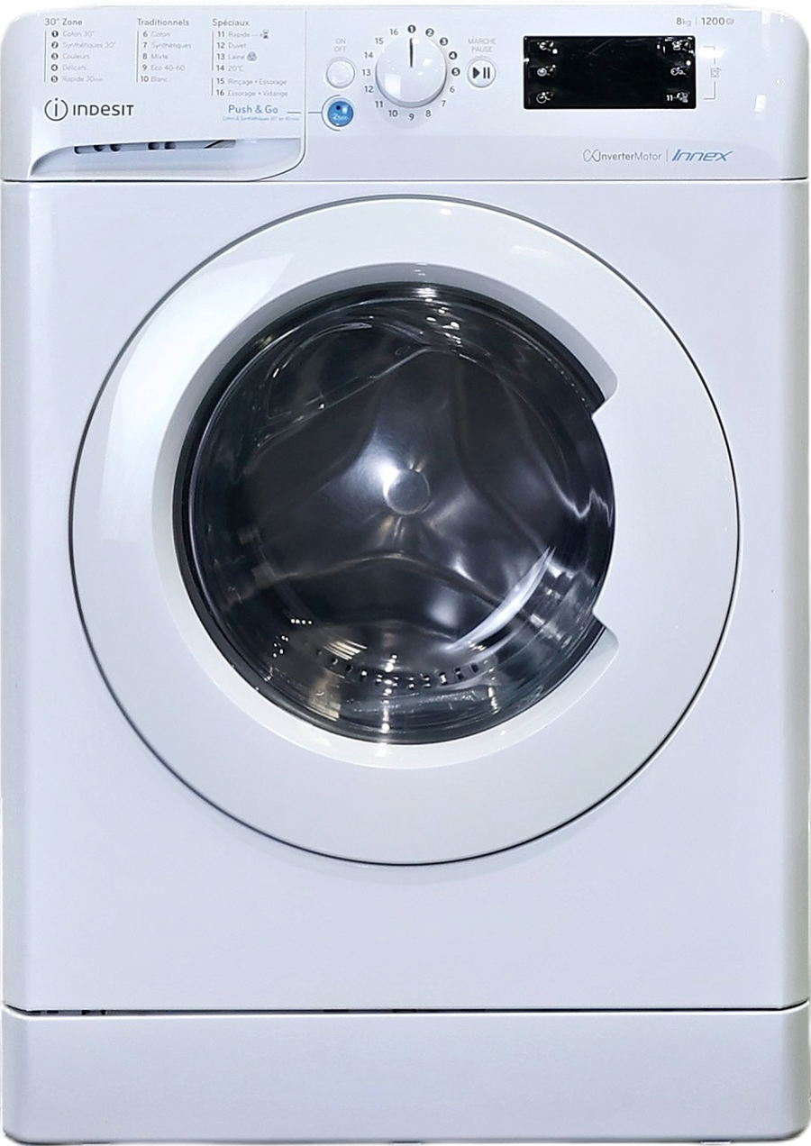 Lave-linge Hublot 8 kg Reconditionné INDESIT BWEW81284XWFRN