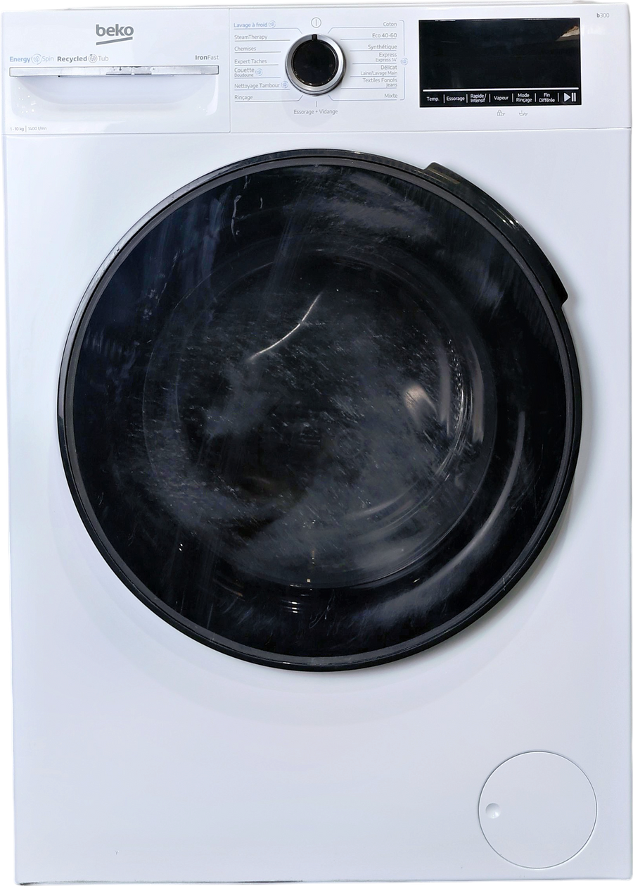 Lave-linge Hublot 10 kg Reconditionné BEKO BM3WFT410451C