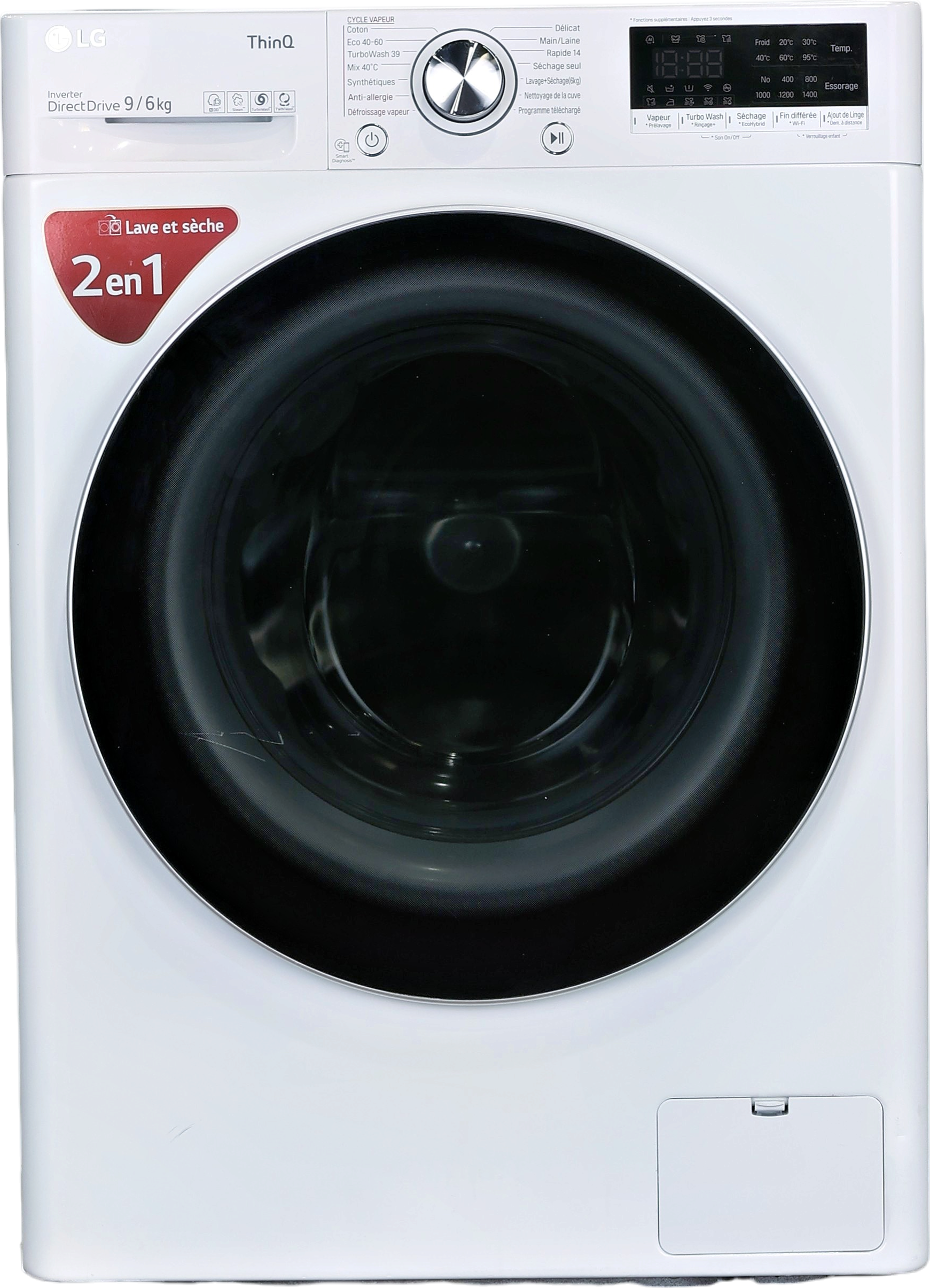 Lave-linge Sechant 9 kg Reconditionné LG F964V71WRHT